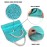 Evridwear Exfoliating Back Scrubber with Handles Two Sides for Body Shower Deep Cleans Skin Massages Invigorating Blood Circulation Men Women One Size (Angel Blue)