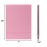ZBEIVAN 10x7 Inches Portable Folding Makeup Mirror, Frameless PU Leather Desk Mirror with Stand for Camping Travel Tabletop Personal, Pink