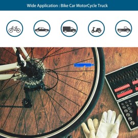 ZUFECY Valve Core Remover, Valve Core Repair Tool for Presta Schrader tubeless Cycling Tires (Blue)