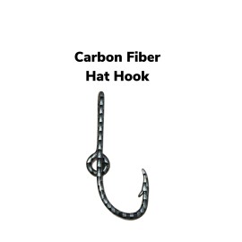 Custom Carbon Fiber Colored Eagle Claw Hat Fish Hooks for Cap - One Carbon Fiber Hat Hook Money/Tie Clasp