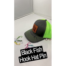 Custom Carbon Fiber Colored Eagle Claw Hat Fish Hooks for Cap - One Carbon Fiber Hat Hook Money/Tie Clasp