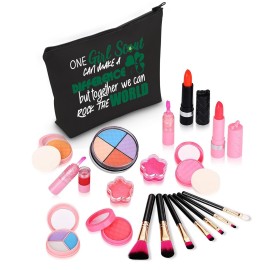 ZJXHPO Scout Cosmetic Bag Gift Scout Inspirational Gifts One Can Make A Difference But Together We Can Rock The World Makeup Bag (BL One)