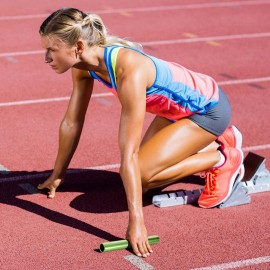 Lewtemi Aluminum Track Field Relay Baton Track Sports Field Race Batons Corrosion Resistant for Outdoor Athlete Running Race Student Relay Events, Assorted Colors(7 Pieces)