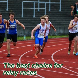 Lewtemi Aluminum Track Field Relay Baton Track Sports Field Race Batons Corrosion Resistant for Outdoor Athlete Running Race Student Relay Events, Assorted Colors(7 Pieces)