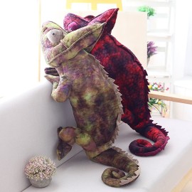 Tiny Heart Chameleon Plush Toy, Super Soft Cute Realistic Chameleon Lizard Plush Stuffed Doll Funny Decor Fun Kids Gift Plush Pillow for All Occasions and Ages (Green)
