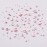 Tisslan 820pcs Pink Flatback Nail Art Shape Rhinestones Mixed Size 1.5-5mm Round Glass Nail Crystals Diamonds Stones Gems for Nail Art Makeup Clothes Shoes Crafts