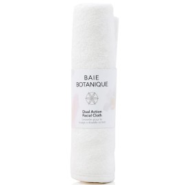 Baie Botanique Dual Action Facial Cloth - Luxury Cotton Muslin and Rayon Ultra-Soft Terry - 100% Natural Baie Botanique Dual Action Facial Cloth - Luxury Cotton Muslin and Rayon Ultra-Soft Terry - 100% Natural