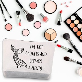 BDPWSS Mermaid Gift Beach Lover Makeup Bag I\'ve Got Gadgets And Gizmos Aplenty Summer Vacation Beach Themed Gift