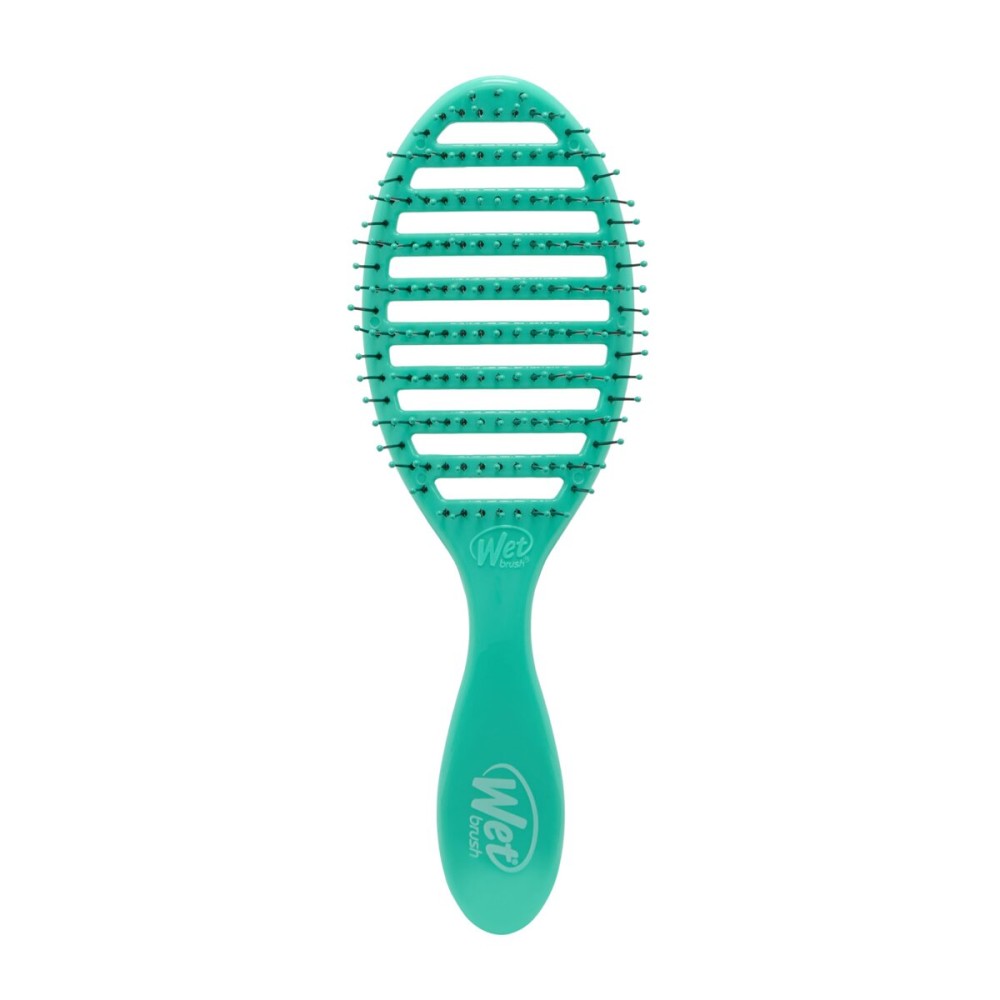 Wet Brush Speed Dry Hair Brush, Amazon Exclusive Aqua, Vented Design & Soft HeatFlex Bristles, Blow Dry Safe, Ergonomic Handle Manages Tangles & Uncontrollable Strands, Pain-Free Hair Accessories
