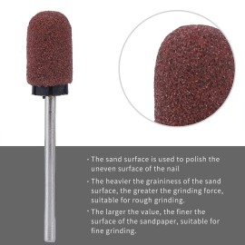 Pedicure Sanding,ANGGREK Sanding for Pedicure 10Pcs Nail Dedicated Head Grinding Sanding Polisher Sand Manicure Pedicure Toolpedicure Cups(13 * 19)
