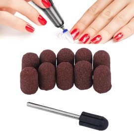 Pedicure Sanding,ANGGREK Sanding for Pedicure 10Pcs Nail Dedicated Head Grinding Sanding Polisher Sand Manicure Pedicure Toolpedicure Cups(13 * 19)