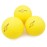 Aolowewin Spike Replacement Balls | Roundnet Game Balls | Strong Bounce Ball | 3.5inch Yellow Soft Rubber Ball 3-Pack | Lawn Beach Volleyball (3)