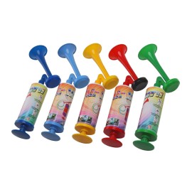 Pump Air Horn Mini, BANHAO Handheld Air Horn Hand Pumps Noisemakers for Sporting Events, Parties, Celebrations, Fun Birthday Party Favors and Goodie Bag Fillers for Kids and Adults, 5pcs 10Inch