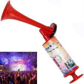 Pump Air Horn Mini, BANHAO Handheld Air Horn Hand Pumps Noisemakers for Sporting Events, Parties, Celebrations, Fun Birthday Party Favors and Goodie Bag Fillers for Kids and Adults, 5pcs 10Inch