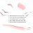 Lash Tweezers Professional Eyelash Extension Tweezers for Make Fans 3D 6D Pink Japanese Stainless Steel by FADVAN