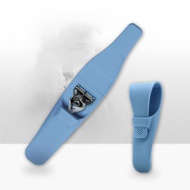 2Pack Silicone Razor Case, JCSMARTEC Rubber Safety Travel Shaver Cover Bag Protector, Portable Waterproof Razor Carrying Case (Blue+Grey) 2Pack Silicone Razor Case, JCSMARTEC Rubber Safety Travel Shaver Cover Bag Protector, Portable Waterproof Razor Carrying Case (Blue+Grey)