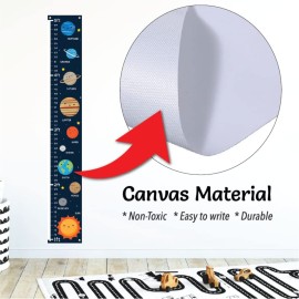 Sungwon Kids Canvas Growth Chart, Height Chart, Growth Chart Banner, Planet Growth Chart