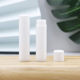 50 PCS White Plastic Empty Lip Balm Tubes Containers DIY Lipstick Lip Salve Tubes Holder Dispenser for Travel Business Trip Camping Hiking