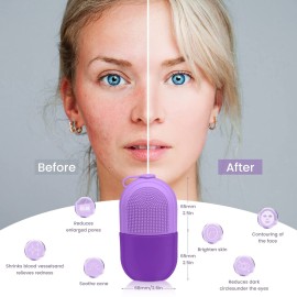 QiqaMole Ice Mold for Face,Ice Face Roller,Ice Roller Silicone Facial and Eye,Reusable Facial Treatment to Tone Skin & De-Puff The Eye Area and Lubricate The Skin