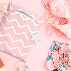 zcyxuuw Wet Bag, Wet Dry Bag, Wet Bag for Swimsuit, Travel, Beach, Pool, Diapers, Dirty Yoga Gym Clothes, Makeup Bag, Waterproof Reusable Minimalist Aesthetic Line Art Geometric Decor