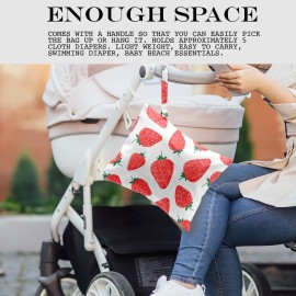 zcyxuuw Wet Bag, Wet Dry Bag, Wet Bag for Swimsuit, Travel, Beach, Pool, Diapers, Dirty Yoga Gym Clothes, Makeup Bag, Waterproof Reusable Fruit Decor Orange Strawberry