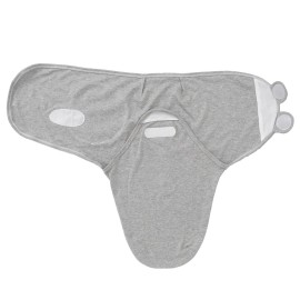 Exemaba Baby Swaddle Sleep Sack with Hat Set for 0-3 months 3-Pack Soft Cotton Newborn Wearable Swaddle Wrap for Girls Boys(Grey & Star & Stripe)