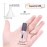 Agidea Empty Nail Polish Bottles with Round Paddle Brush 5ML, 6PCS Small Empty Glass Refillable Nail Polish Containers with Mixing Balls & Funnels (Matte Black)