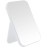 Ymemok Desktop Makeup Mirror, 8 Inch Portable Mirror, Simple Folding Makeup Mmirror with Stand, Standing Wall Hanging Double-Duty White