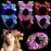 Xinnun 50 Pcs LED Cat Ear Headbands Bulk, Light up Flower Headband Glow Crown Rabbit Ear Head Accessories for Glow in the Dark Party (Cat)