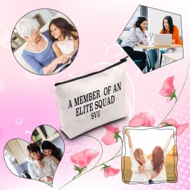TV Show Inspired Gift A Member of An Zipper Pouch Makeup Bag for Fans Women(MEMBER SQUAD SVU)