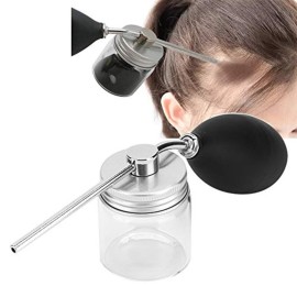 ANGGREK Hair Applicator, Glass Bottle Hair Fibers Spray Applicator with High-Resilience Rubber Pump