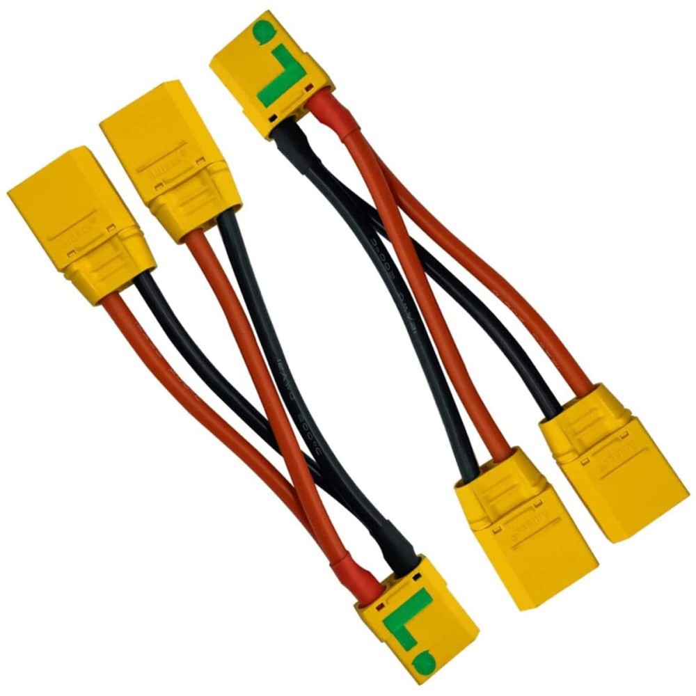 JIECHUN 2pcs XT90S Connector Style Parallel Y-Harness for Quadcopters Multirotors RC LiPo Battery