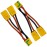 JIECHUN 2pcs XT90S Connector Style Parallel Y-Harness for Quadcopters Multirotors RC LiPo Battery