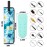 Beautyflier Curling Iron, 16.5IN, Flower White - Set of 2 Travel Case, Canvas Heat-Resistant Flat Iron Holder Case and Silicone Mat for Hair Tools for Travel, Gym or Daily Use