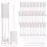 COSIDEA 26 pcs Refillable Empty 8ml Lip Gloss Tubes with clear WandRound white Lipgloss ContainersDIY cosmetic packing Container Bulk Wholesale
