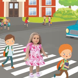 BDDOLL Doll Clothes and Accessories School Supplies Playset for 18 Inch Girl Doll with Doll Clothes,School Bags, Student Cards, Glasses, Pencils, calculators, Scissors, notebooks, etc