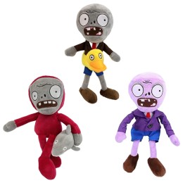Dyharnsty 3Pcs Plants vs Zombies Plush Toys Zombie Sets,Brown Zombies Soft Figure Doll Plants vs Zombies Toys PVZ Plush for Birthday,Party,Halloween & Christmas