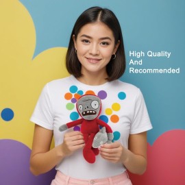 Dyharnsty 3Pcs Plants vs Zombies Plush Toys Zombie Sets,Brown Zombies Soft Figure Doll Plants vs Zombies Toys PVZ Plush for Birthday,Party,Halloween & Christmas