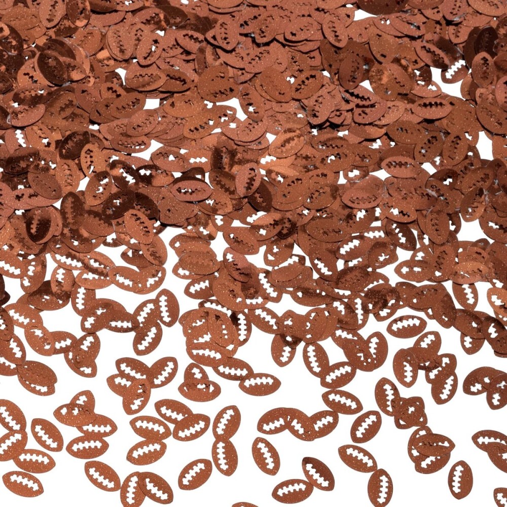 PAGOW 50 Grams Football Party Table Confetti, Rugby Ball Shape Sport Game Day Glitter Festival Rave Beauty Makeup Face Body Nail Art Decoration PAGOW 50 Grams Football Party Table Confetti, Rugby Ball Shape Sport Game Day Glitter Festival Rave Beauty Makeup Face Body Nail Art Decoration