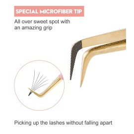 Ms.Queen Lash Extension Tweezers,Diamond Grip 90 Degree False Lashes Tweezers 3D 6D Mink Eyelash Make Fans Ms.Queen Lash Extension Tweezers,Diamond Grip 90 Degree False Lashes Tweezers 3D 6D Mink Eyelash Make Fans