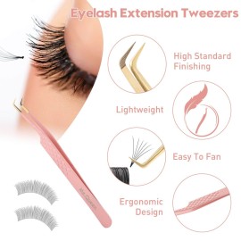 Ms.Queen Lash Extension Tweezers,Diamond Grip 90 Degree False Lashes Tweezers 3D 6D Mink Eyelash Make Fans Ms.Queen Lash Extension Tweezers,Diamond Grip 90 Degree False Lashes Tweezers 3D 6D Mink Eyelash Make Fans