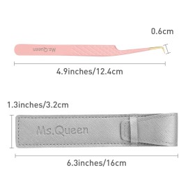 Ms.Queen Lash Extension Tweezers,Diamond Grip 90 Degree False Lashes Tweezers 3D 6D Mink Eyelash Make Fans Ms.Queen Lash Extension Tweezers,Diamond Grip 90 Degree False Lashes Tweezers 3D 6D Mink Eyelash Make Fans