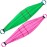 PAGOW 2PCS Exfoliating Back Scrub, Body Back Scrubber Towel Brush Exfoliation for Shower Bath Wash Cloth for Men Women 500D(Pink&Green)