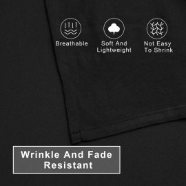 FLXXIE 4 Pieces Toddler Bedding Set, Soft and Breathable Microfiber Crib Sheet Set, Includes Quilted Comforter, Flat Top Sheet, Fitted Sheet, Envelope Pillow Case for Boys and Girls, Black