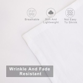 FLXXIE 4 Pieces Toddler Bedding Set, Soft and Breathable Microfiber Crib Sheet Set, Includes Quilted Comforter, Flat Top Sheet, Fitted Sheet, Envelope Pillow Case for Boys and Girls, White