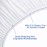 FLXXIE 4 Pieces Toddler Bedding Set, Soft and Breathable Microfiber Crib Sheet Set, Includes Quilted Comforter, Flat Top Sheet, Fitted Sheet, Envelope Pillow Case for Boys and Girls, White
