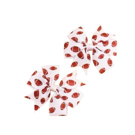 BBTDIN Baby Football Turban Headband, Football Bows Hair Band Bow for Baby Girl or Boy, 4 Inch, 5 Inch, Unisex, Sports, Hair Accessories