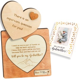 97 Decor Will You Be My Godmother Proposal Gift - Godmother Gifts from Godchild, Gifts for Godmother, Fairy Godmother Card, God Mom Proposal Puzzle Asking Card for Baptism