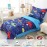Wowelife Car Toddler Bedding Sets for Boys 4 Piece Blue Vehicle Kids Toddler Bed Sheet Sets Comforter Set for Boys with Comforter, Flat Sheet, Fitted Sheet and Pillowcase, Blue Car