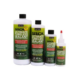SILCA Ultimate Tubeless 16oz Tire Sealant for Bicyles with Fiber Foam Technology (16 Ounces Latex Sealant with Carbon)